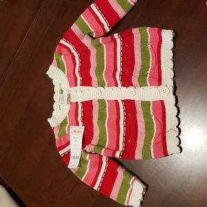 Baby Gymboree size 6-12 mos cardigan. NWT.